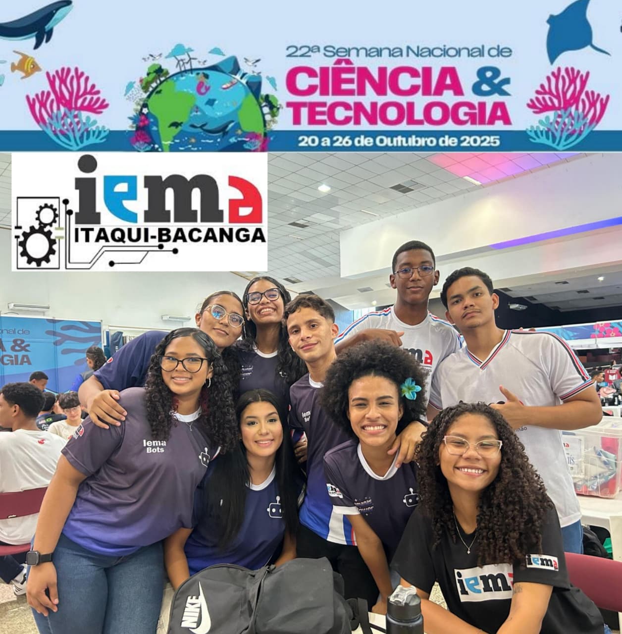 Equipe de meninas na robótica